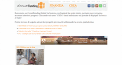 Desktop Screenshot of crowdfunding-italia.com