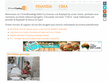 Tablet Screenshot of crowdfunding-italia.com
